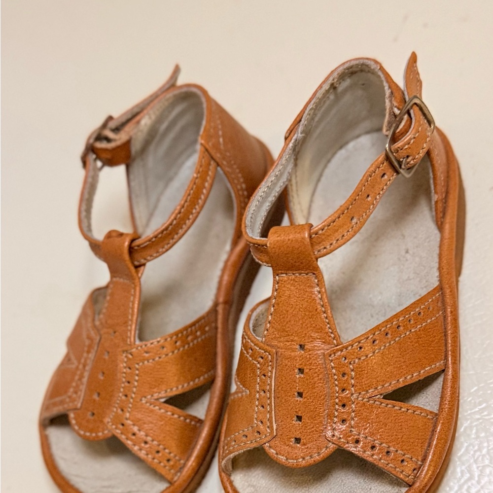 Vintage Leather Baby Sandals